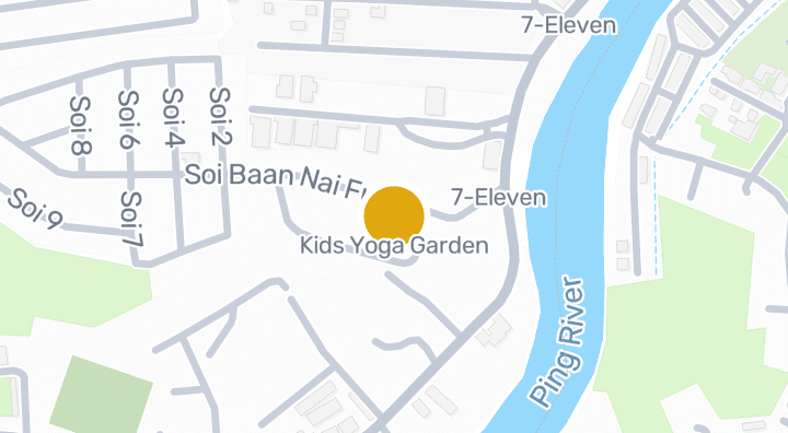 Map showing Kids Yoga Garden