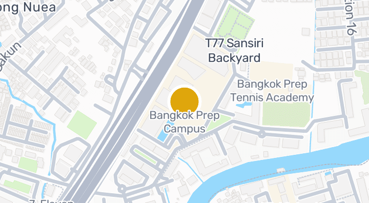 Map showing Bangkok Prep Campus