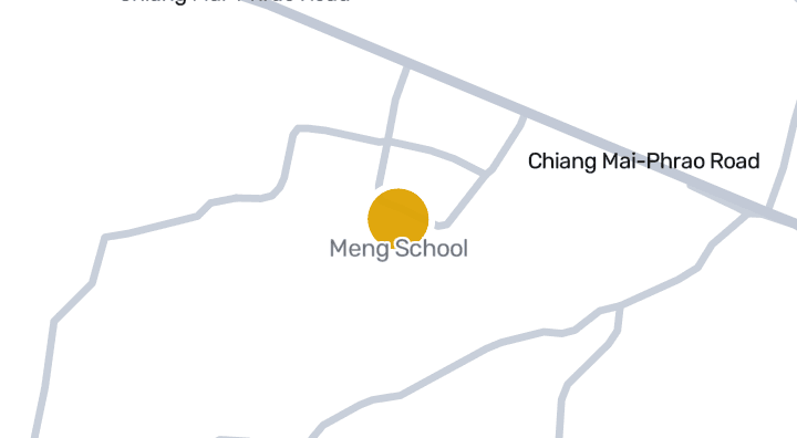 Map showing Meng School