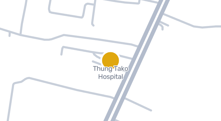 Map showing Thung Tako Hospital