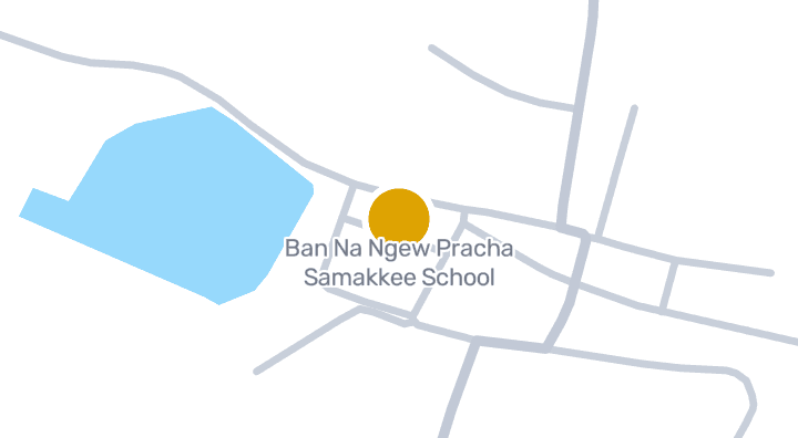 แผนที่แสดงโรงเรียนบ้านนางิ้ว ประชาสามัคคี