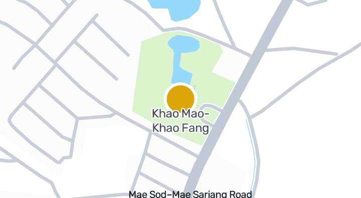 แผนที่แสดงKhao Mao-Khao Fang