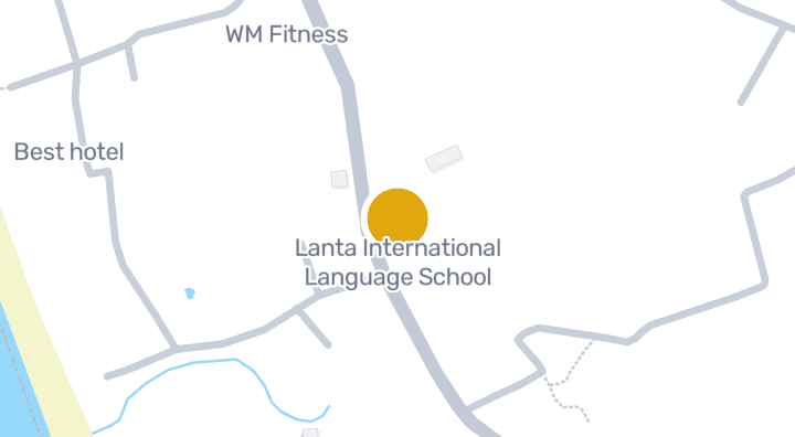Map showing Lanta International Language School