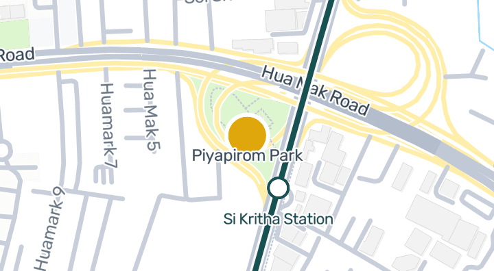 Map showing Piyapirom Park