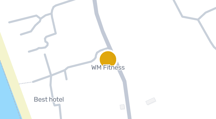 Map showing WM Fitness