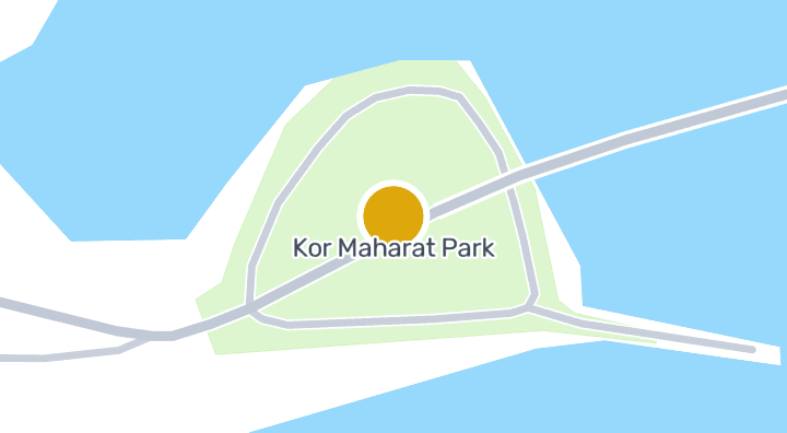 แผนที่แสดงสวนสาธารณะเกาะมหาราช