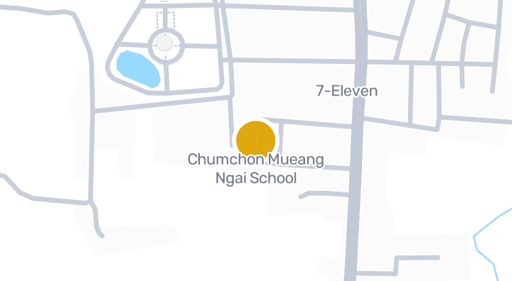 Map showing Chumchon Mueang Ngai School