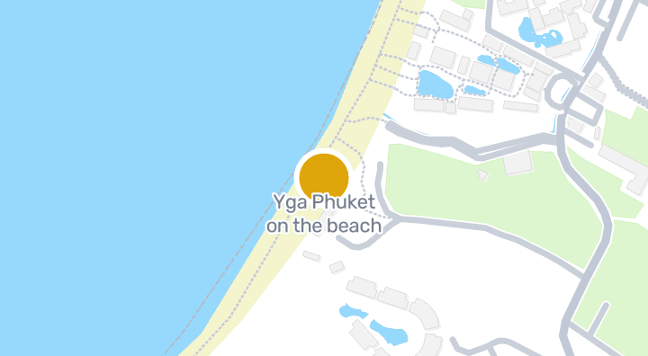 แผนที่แสดงYga Phuket on the beach