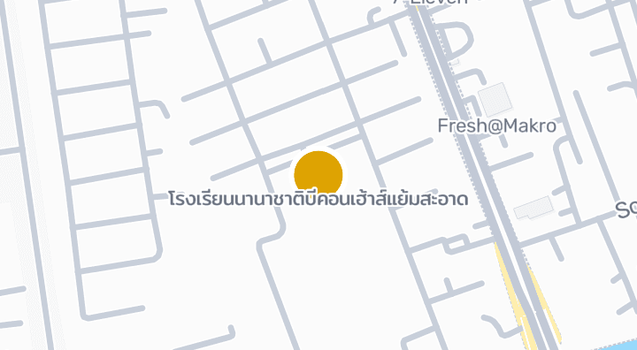 Map showing โรงเรียนนานาชาติบีคอนเฮ้าส์แย้มสะอาด