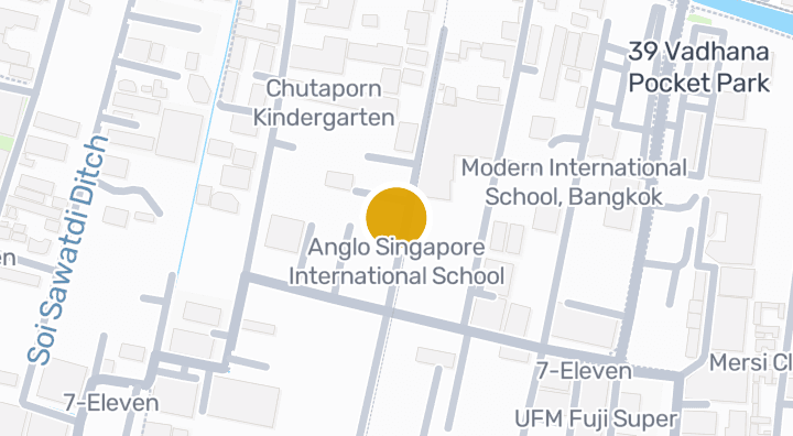 แผนที่แสดงAnglo Singapore International School