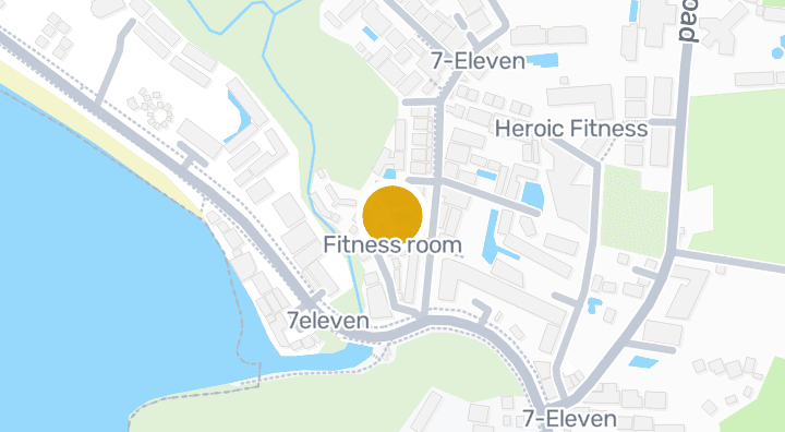 Map showing Fitness room
