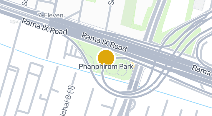 Map showing Phanphirom Park