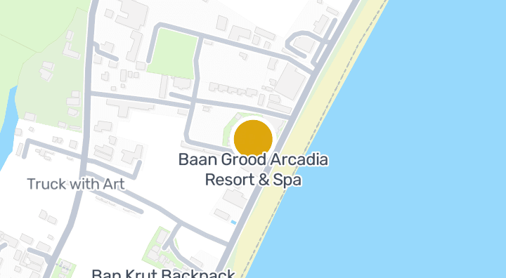 显示Baan Grood Arcadia Resort & Spa的地图