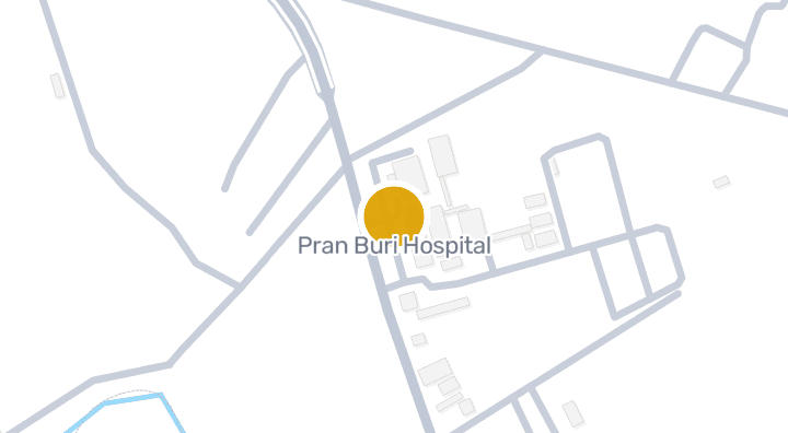 显示Pran Buri Hospital的地图