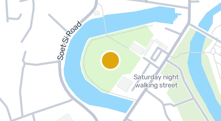 แผนที่แสดงสวนสาธารณะเฉลิมพระเกียรติ 80 พรรษาฯ (กุดป่อง)