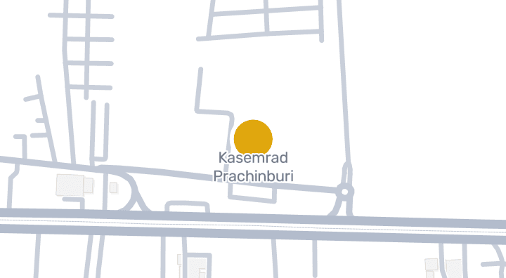 Map showing Kasemrad Prachinburi