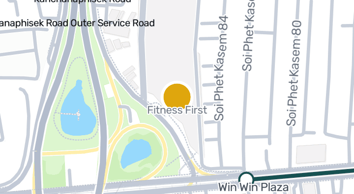 แผนที่แสดงFitness First