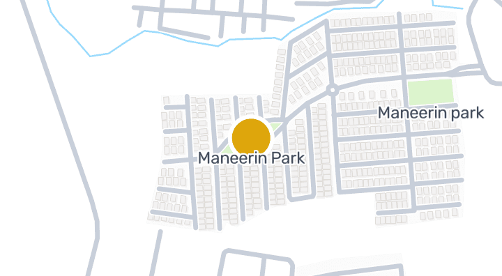 显示Maneerin Park的地图