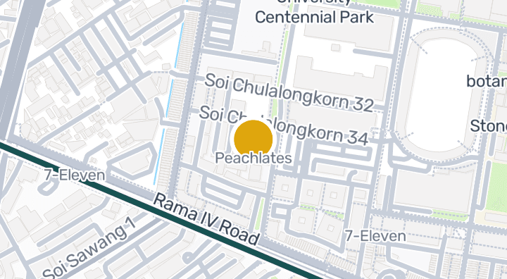 Map showing Peachlates