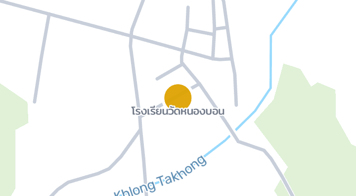 显示โรงเรียนวัดหนองบอน的地图
