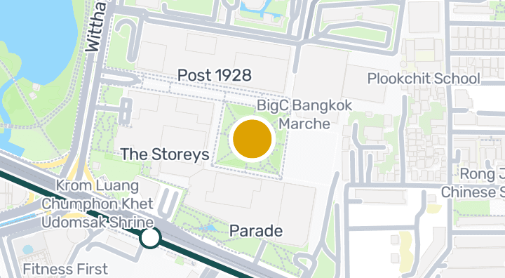 Map showing One Bangkok Park