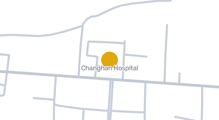 Map showing Changhan Hospital