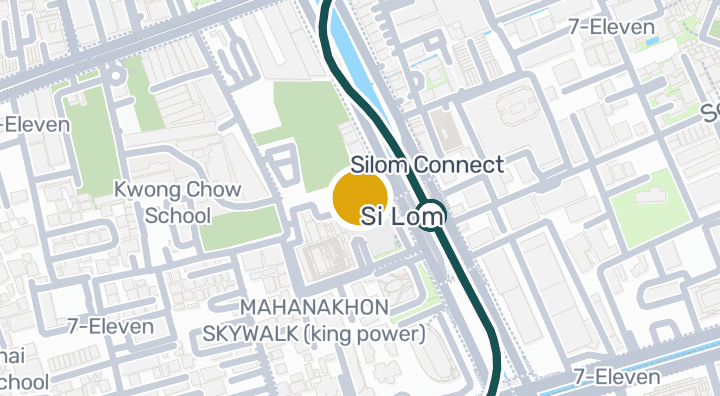 Map showing MahaNakhon CUBE
