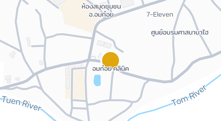 แผนที่แสดงอมก๋อย คลินิค