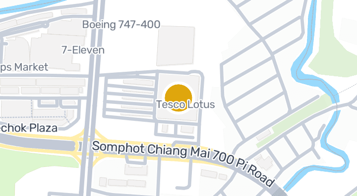 Map showing เทสโก้โลตัส สาขารวมโชค