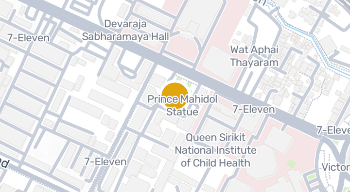 Map showing Faculty of Public Health, MU