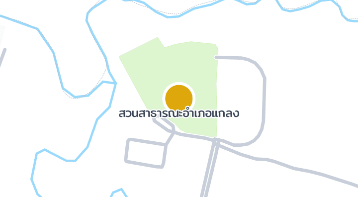 显示สวนสาธารณะอำเภอแกลง的地图