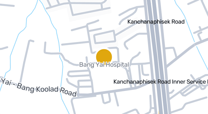 显示Bang Yai Hospital的地图