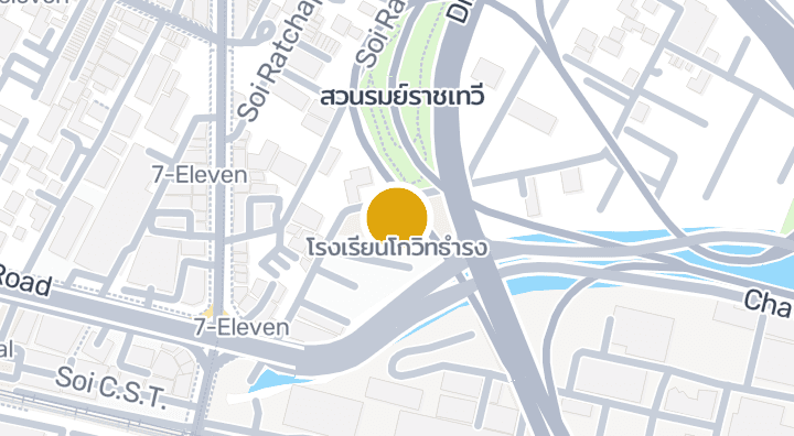 Map showing โรงเรียนโกวิทธำรง