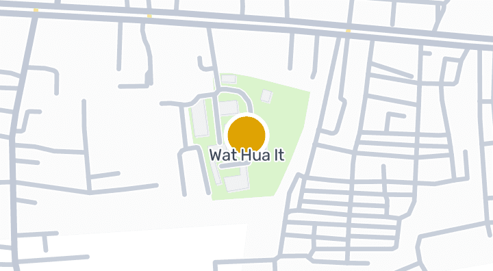 แผนที่แสดงวัดหัวอิฐ
