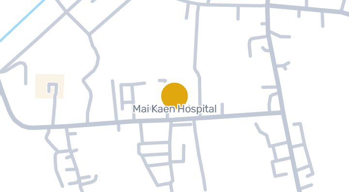 แผนที่แสดงโรงพยาบาลไม้แก่น