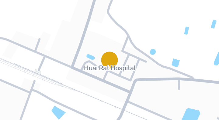 แผนที่แสดงโรงพยาบาลห้วยราช