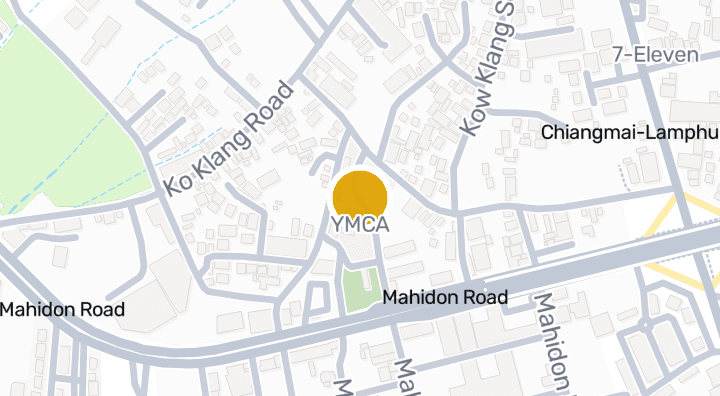 Map showing YMCA