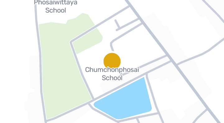 แผนที่แสดงโรงเรียน ชุมชนโพธฺ์ไทร