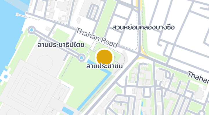 Carte montrant ลานประชาชน