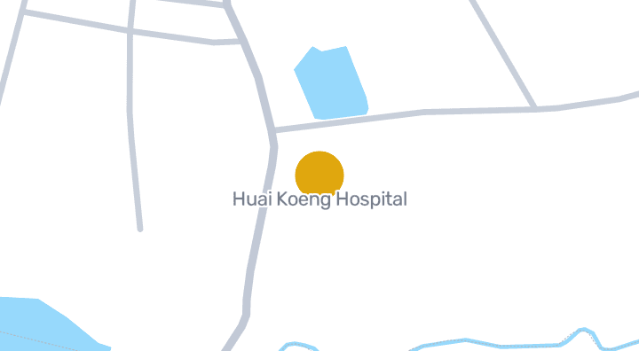 แผนที่แสดงโรงพยาบาลห้วยเกิ้ง