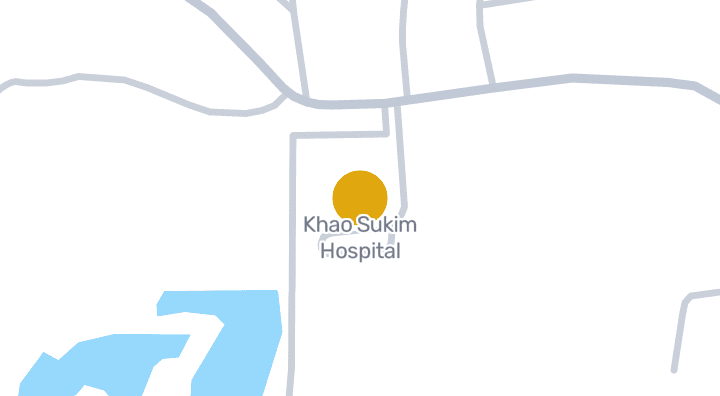 显示Khao Sukim Hospital的地图