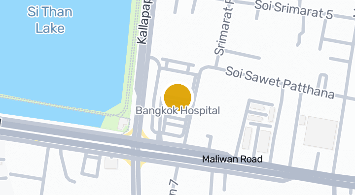 显示Bangkok Hospital的地图