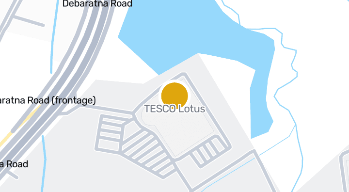 显示TESCO Lotus的地图