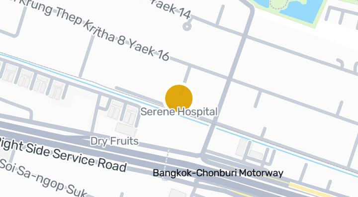 Map showing Serene Hospital