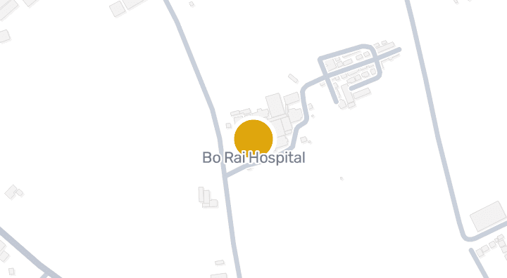 แผนที่แสดงโรงพยาบาลบ่อไร่