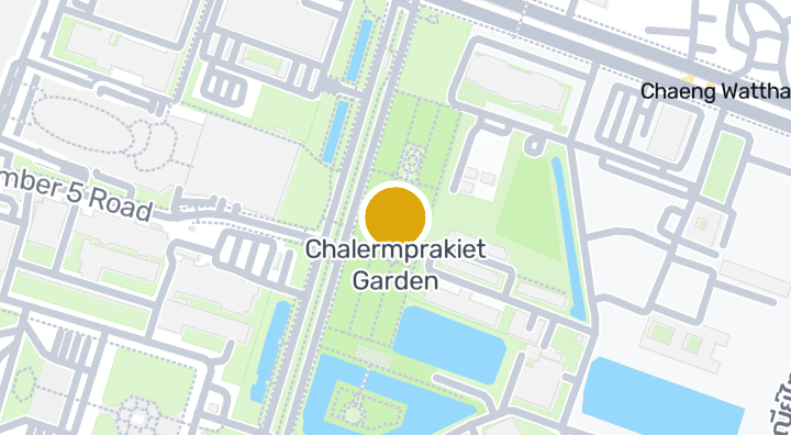 显示Chalermprakiet Garden的地图