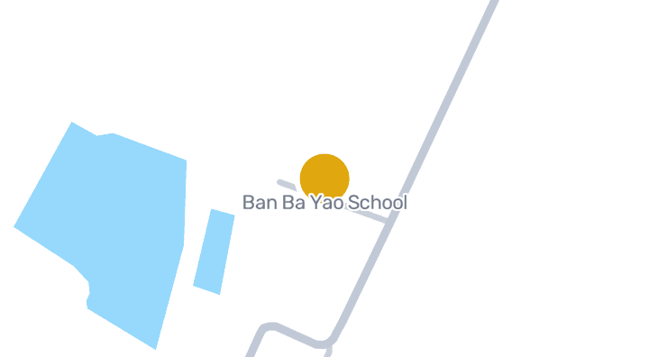แผนที่แสดงโรงเรียนบ้านบะยาว