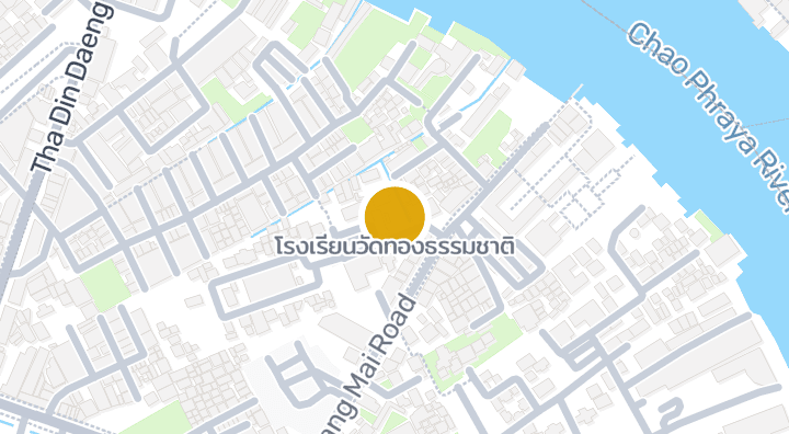 Map showing โรงเรียนวัดทองธรรมชาติ