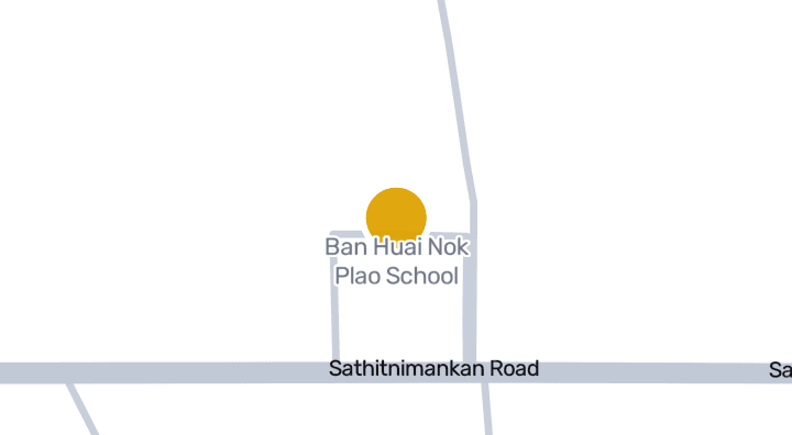 แผนที่แสดงโรงเรียน บ้านห้วยนกเปล้า