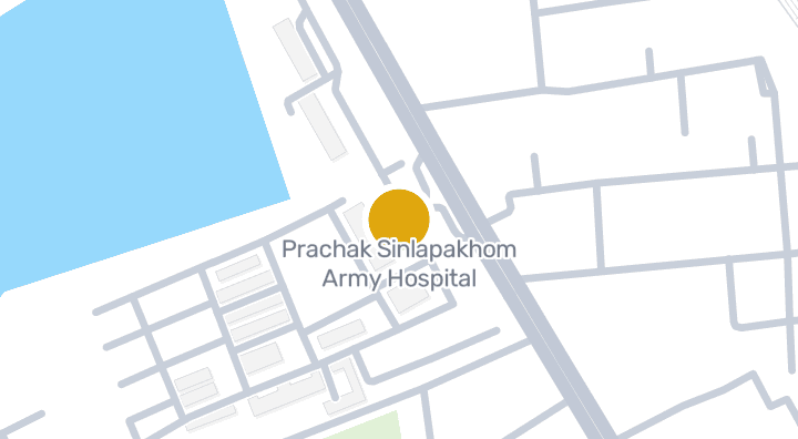 แผนที่แสดงโรงพยาบาลค่ายประจักษ์ศิลปาคม